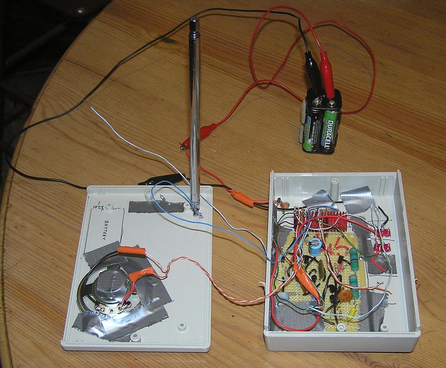 open box showing finished circuit